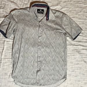 Mens Buttercloth Short Sleeve Button Down Large
